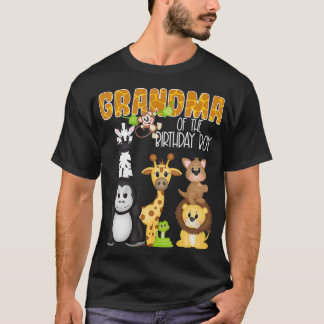 Oma van de vogelpadzoo Theme Birthday Saf T-shirt