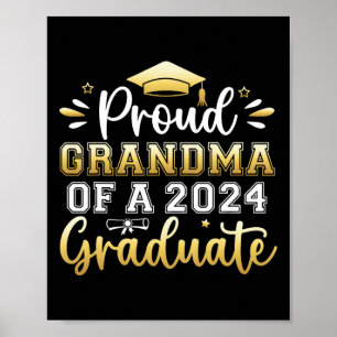 Oma van een 2024 Afstuderen senior Afstuderen vrou Poster