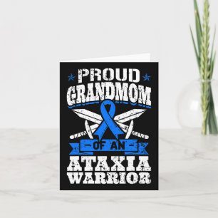 Oma van een Ataxia-strijder Blauwe bewustzijnslint Kaart