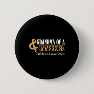 Oma van een krijger Jeugd Kanker Lint Aware Ronde Button 5,7 Cm