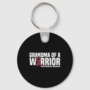Oma van een Warrior Brain Aneurysm Awareness Sleutelhanger
