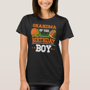 Oma van het Birthday Boy Football Soccer Theme T-shirt