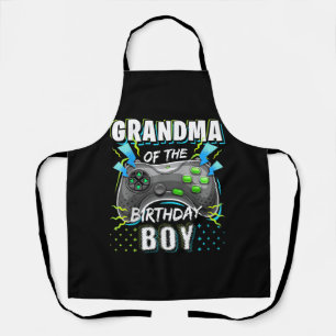 Oma van het Birthday Boy Matching Video Game Schort