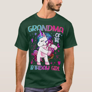 Oma van het meisje van de geboorte Flossonicorn Gr T-shirt