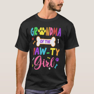 Oma van het Poesje Meisje Verjaardag Familie Match T-shirt