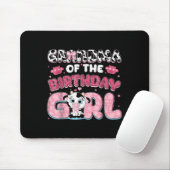 Oma van het verjaardagsmeisje Boerderij Koe Oma Bi Muismat (Met muis)