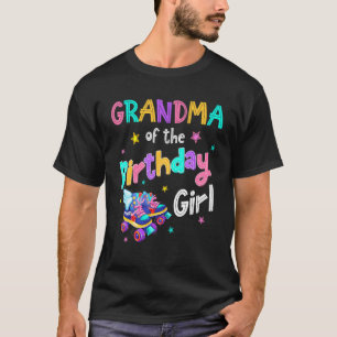 Oma van het verjaardagsmeisje Rolling Schaats bday T-shirt