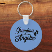 Oma van Two Angels Sleutelhanger (Voorkant)