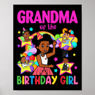 Oma van verjaardagsmeisje Gracie verjaardagspoppen Poster