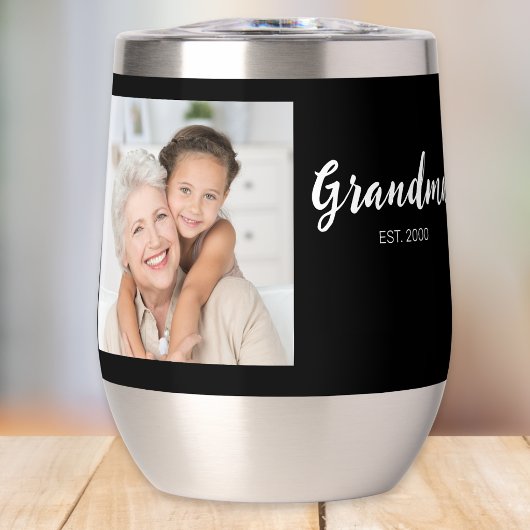 Oma Vastgestelde Script Foto Zwart