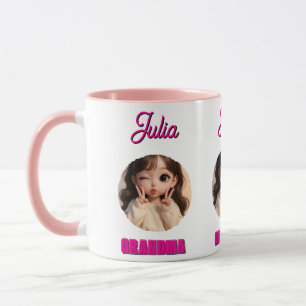 Oma verjaardag, babyface papa cadeau, op maat gema mok