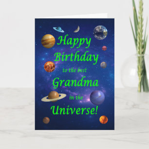 Oma Verjaardag Beste in het Universum Kaart