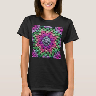 Oma Vierkant Haakpatroon Zeventiger Jaren Retro Bl T-shirt