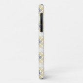 Oma vierkante schets ontwerp geel grijs Case-Mate iPhone case (Achterkant/links)