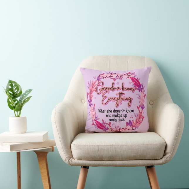 Oma weet alles kussen (Stoel)