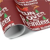 Oma werd met een rendierKerstmis overreden, dus Pa Cadeaupapier (Rol Hoek)