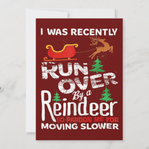 Oma werd met Kerstmis overreden door een rendier d Kaart