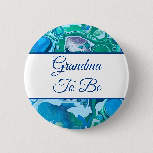 oma wordt | Button Baby shower van jongen (Voorkant)