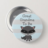 Oma wordt Button Raccoon Woodlands Thema (Voorkant /achterkant)