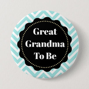 Oma wordt Chevron Baby shower knop Ronde Button 7,6 Cm
