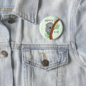 oma wordt | Koala-Baby shower Ronde Button 5,7 Cm (In situ)