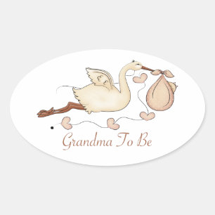 oma wordt ovale sticker