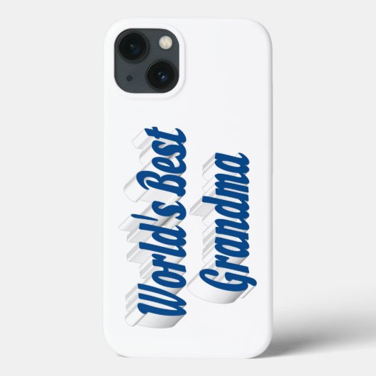 Oma zee blauw typografie Case-Mate iPhone case (Achterkant)