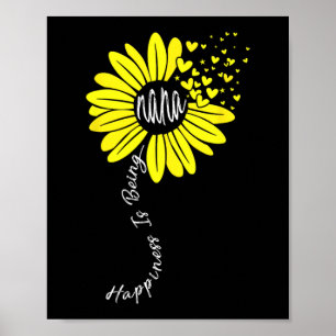 Oma zijn Gelukkige Moederdag Zonnebloem Familie Poster