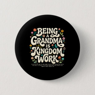 Oma zijn is koninkrijksarbeid Psalm 7118 Retro C Ronde Button 5,7 Cm