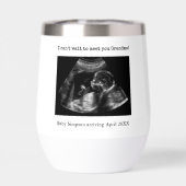 Oma zwangerschapsaankondiging echografie foto (Achterkant)