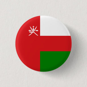 Omaanse vlag, vlag van Oman Ronde Button 3,2 Cm