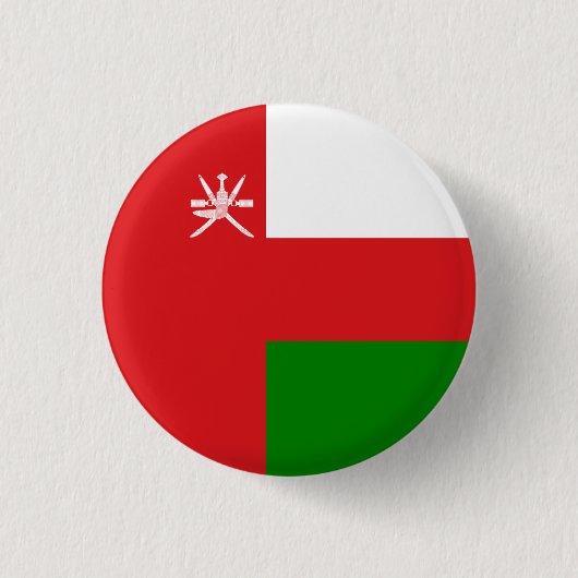 Omaanse vlag, vlag van Oman Ronde Button 3,2 Cm (Voorkant)