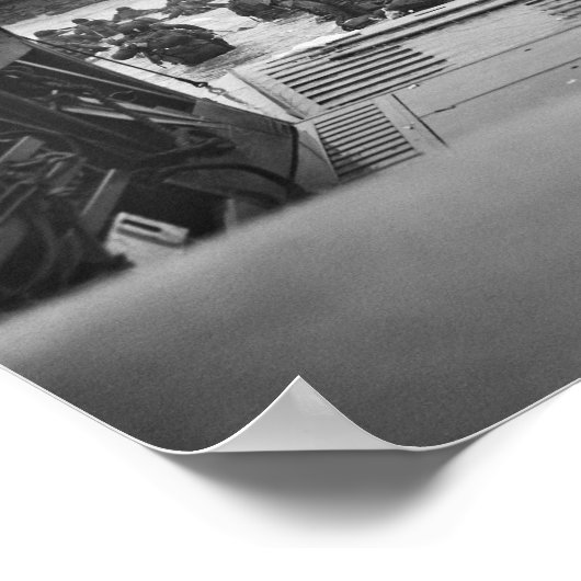 Omaha Beach Landing - D-Day Normandy Invasion Poster (Hoek)