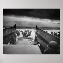 Omaha Beach Landing - D-Day Normandy Invasion Poster