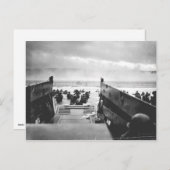 Omaha Beach, Normandy, D-Day 1944 Briefkaart (Voorkant / Achterkant)