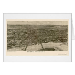 Omaha, carte panoramique de Ne - 1906