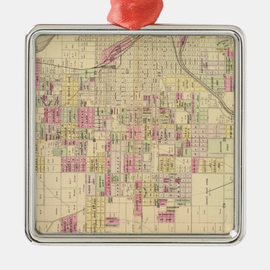 Omaha City, Nebraska Metalen Ornament (Voorkant)