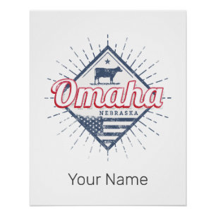 Omaha City Nebraska Verenigde Staten Verenigde St Perfect Poster