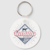 Omaha City Nebraska Verenigde Staten  Verenigde St Sleutelhanger (Voorkant)