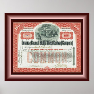 Omaha en Council Bluffs Street Railway ~ Poster