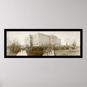 Omaha High School Foto 1914 Poster