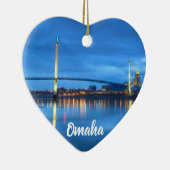 Omaha kerstversiering keramisch ornament (Rechts)