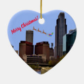 Omaha kerstversiering keramisch ornament (Achterkant)