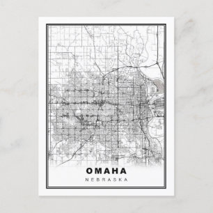 Omaha Map Briefkaart