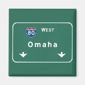 Omaha Nebraska Interstate Highway: Magneet (Voorkant)