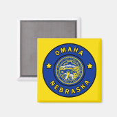Omaha Nebraska Magneet (Voorkant / Achterkant)