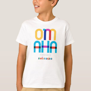 Omaha Nebraska Mid Century, Pop Art T-shirt