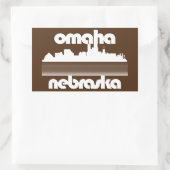 Omaha Nebraska Rechthoekige Sticker (Tas)