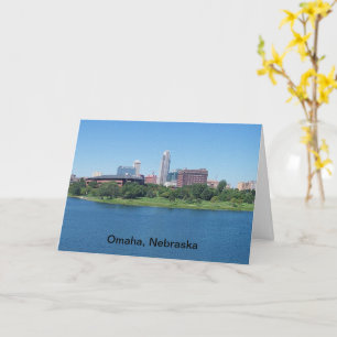 Omaha Nebraska Skyline Jubileum Special Event Kaart