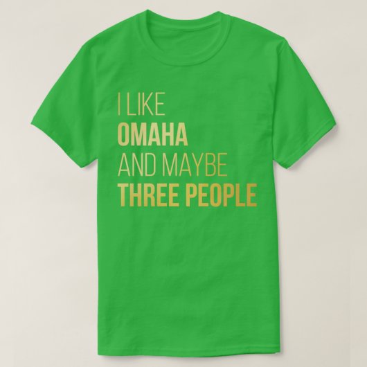 Omaha Nebraska T-shirt (Design voorkant)